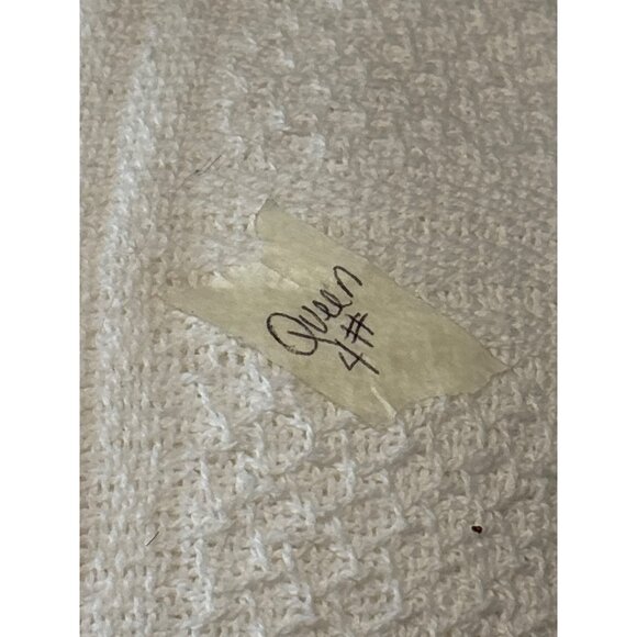 Basketweave Queen Size Bedspread Mohawk Home 100% Cotton Made In USA - Picture 4 of 4